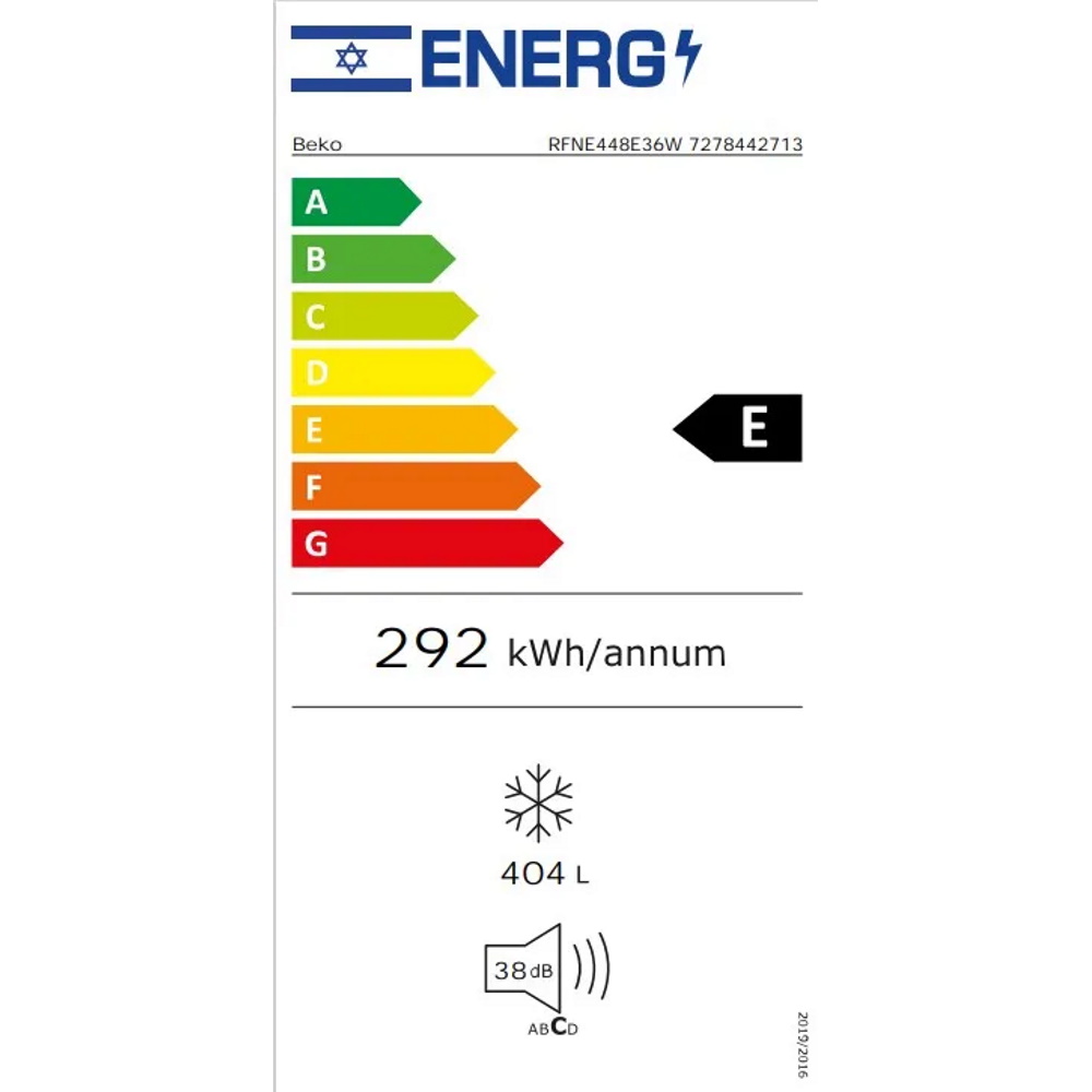 תווית אנרגיה - rfne448e36w beko