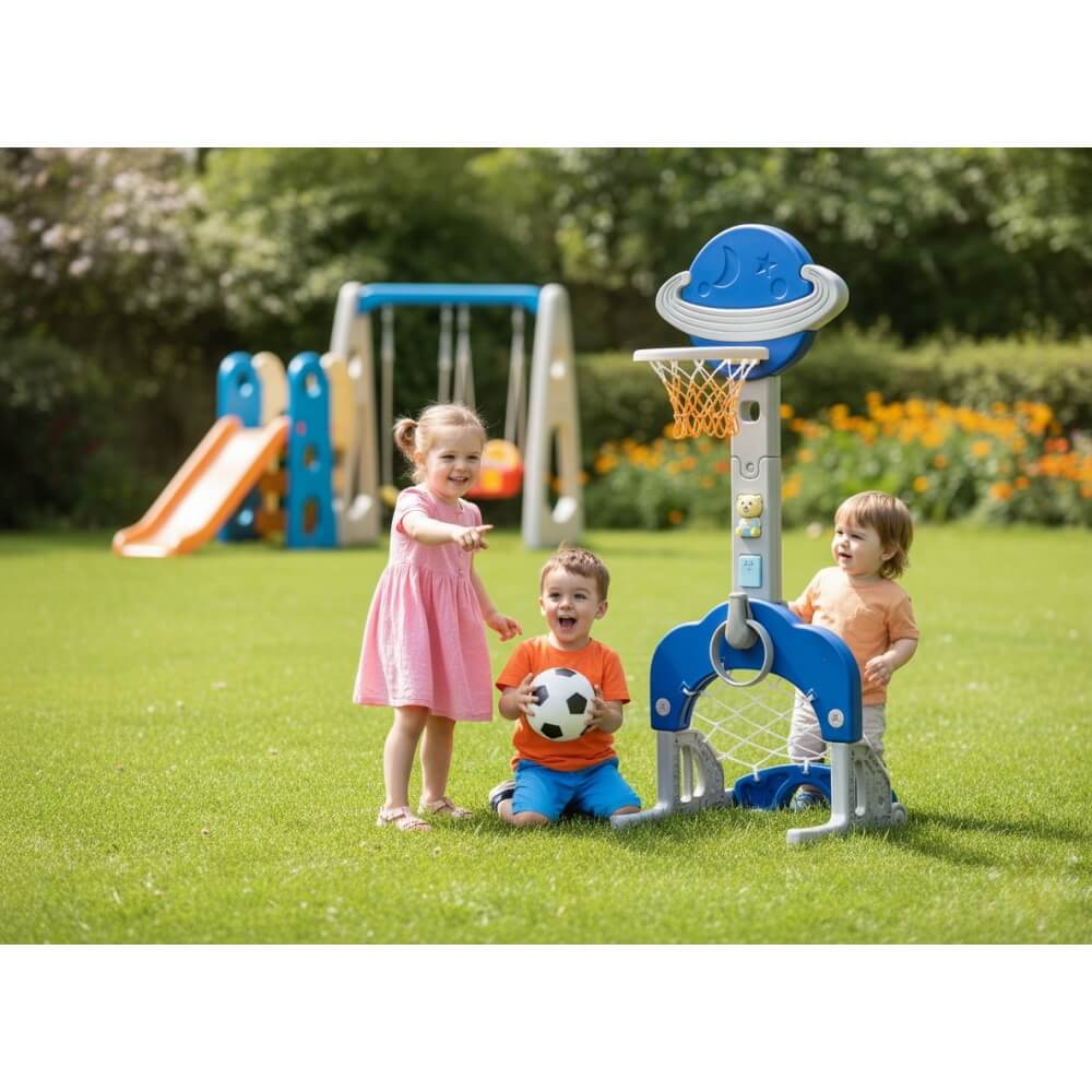 מתקן כדורסל משולב ומתכוונן 113-134 סמ bubu