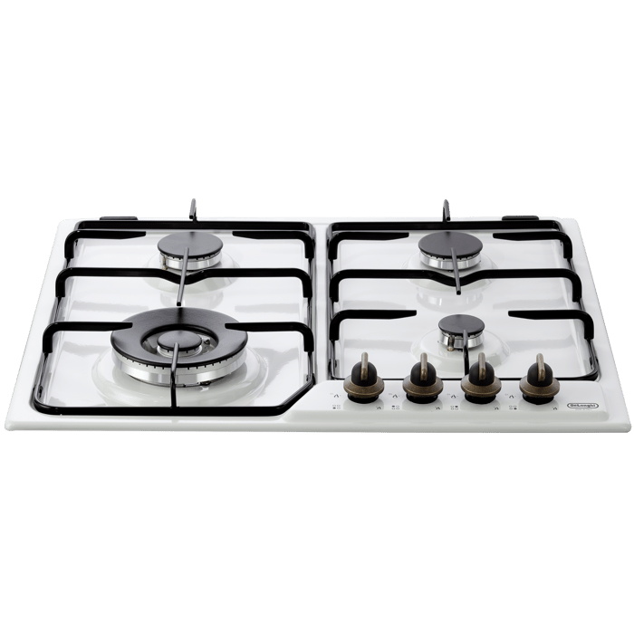 כיריים גז 4 להבות Delonghi &lrm;DGH1360RW לבן