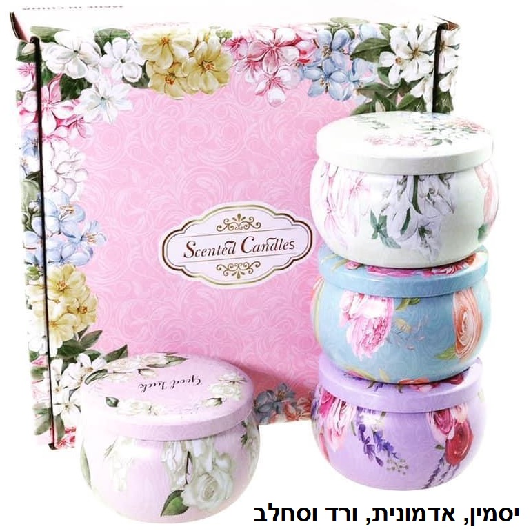 רביעיית נרות בהרכבי ריח שונים DNA comfort &lrm;12x015