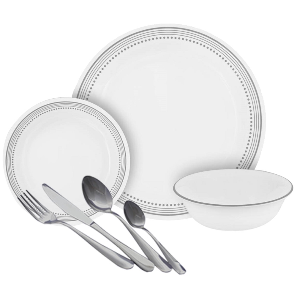 סט 84 חלקים ל-12 סועדים כולל סכום corning corelle