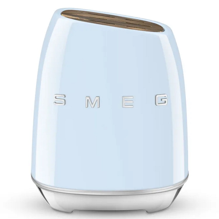 סט 6 סכינים שונים ומעמד מעוצב smeg