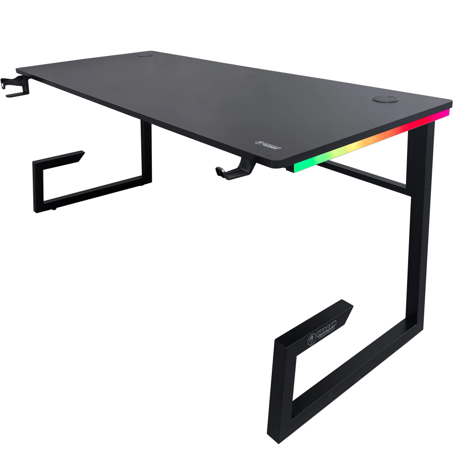 תמונה של שולחן גיימינג כולל תאורה dragon rgb