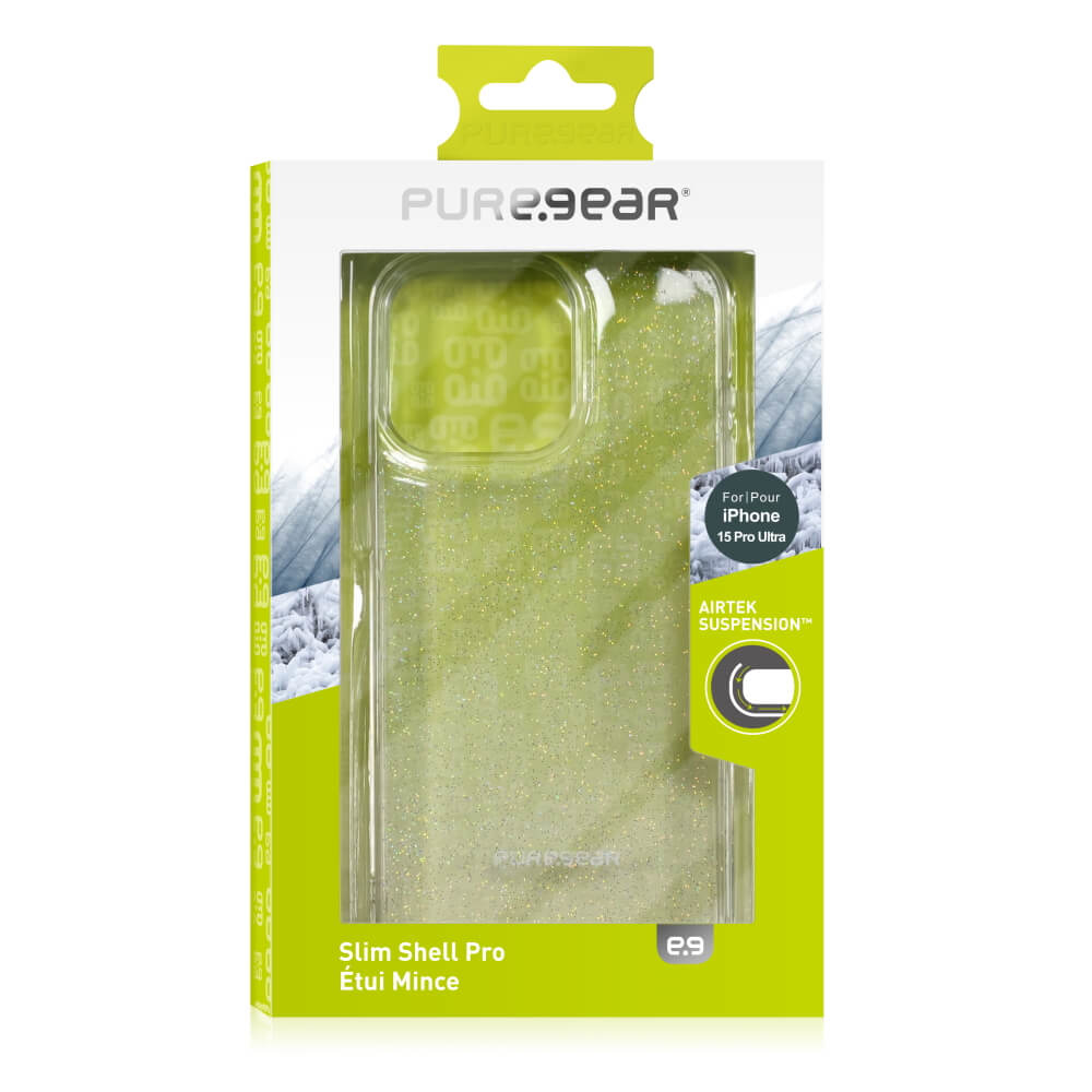 תמונה של כיסוי אחורי שקוף מנצנץ puregear