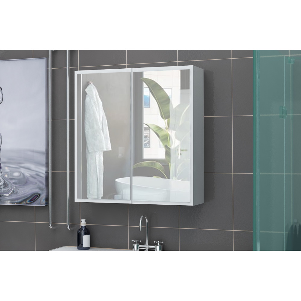 תמונה של ארונית אמבטיה תלויה משולבת מראה tudo design