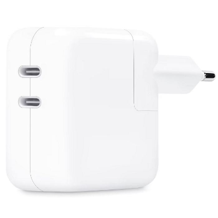 ראש מטען - חיבור כפול Apple &lrm;35W Dual USB-C Power Adapter