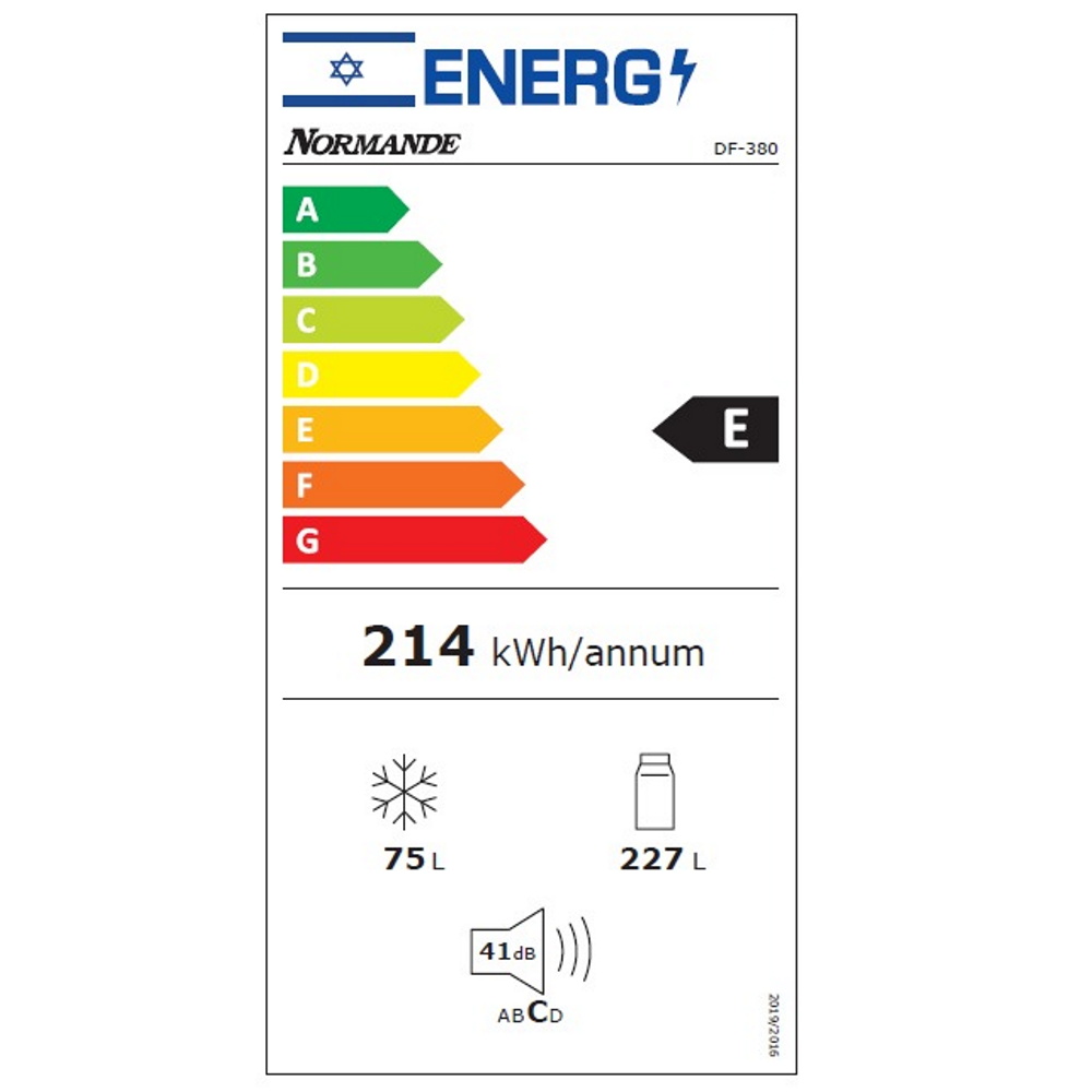 תווית אנרגיה - df-380w לבן normande
