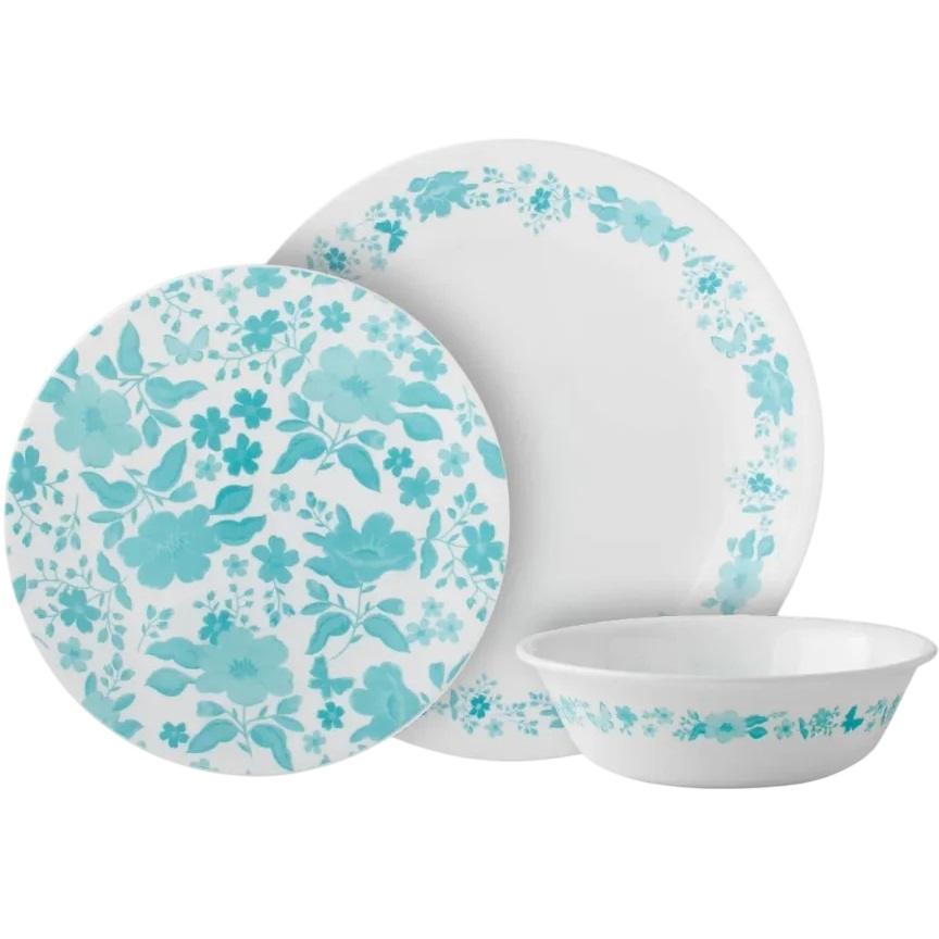 סט 36 חלקים ל-12 סועדים Corning by Corelle &lrm;Pioneer Woman Teal z14036