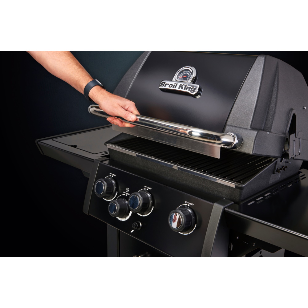 גריל גז 3 מבערים כולל כירת צד broil king