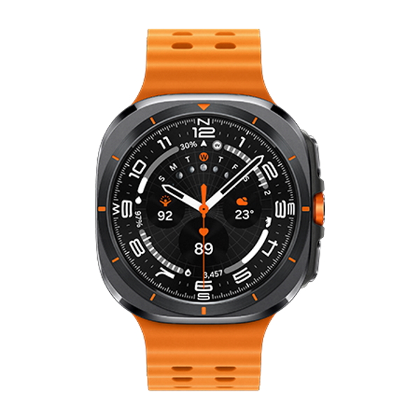 (l705) watch ultra 2025  - טיטניום אפור רצועה כתומה samsung