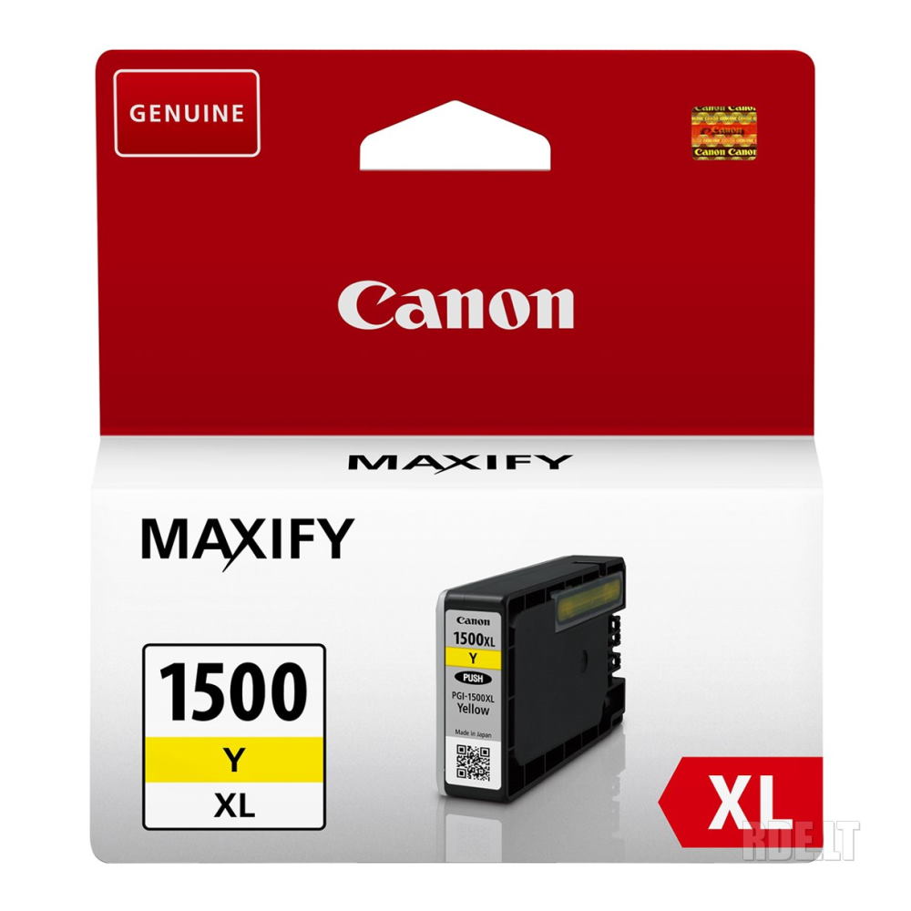 ראש דיו צהוב מקורי Canon &lrm;PGI-1500XL Y