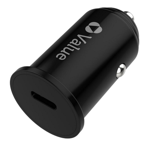 מטען לרכב 20W כולל כבל Value Type C to Lightning &lrm;Car Charger PD 20W + MFI L TO C