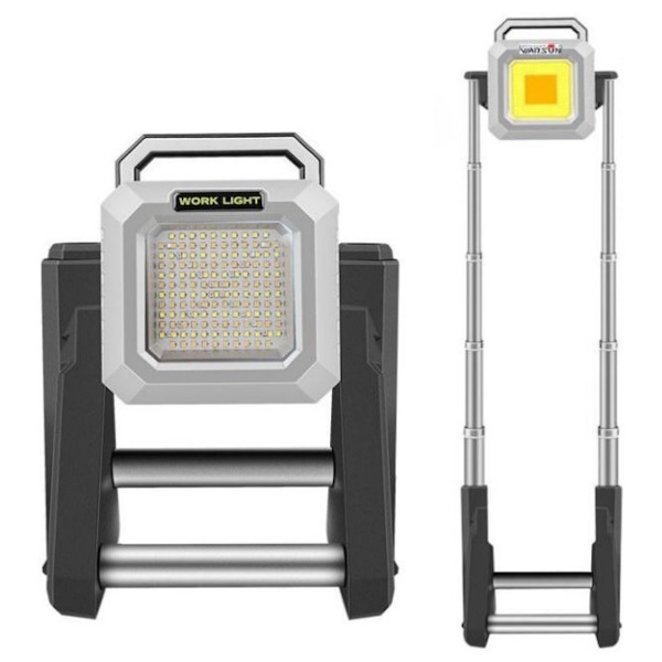 פנס הצפה מוגן מים 50W כולל חצובה טלסקופית DealOr &lrm;15358