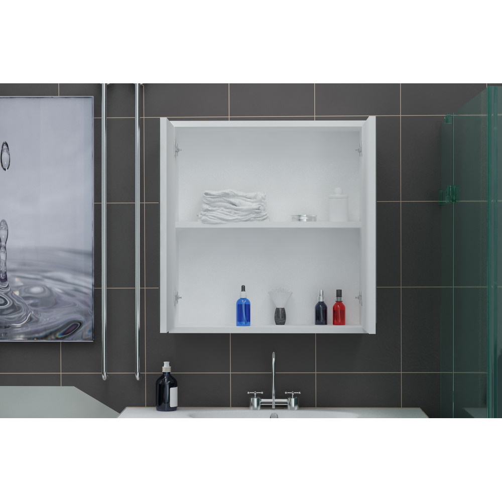 ארונית אמבטיה תלויה משולבת מראה tudo design