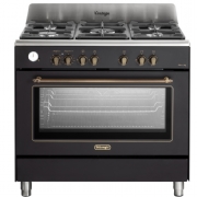 תנור משולב כיריים גז - 5 להבות Delonghi PEMA965C-IL שחור