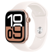 gold aluminium case with light blush sport band - m/l