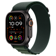 black titanium case with dark green alpine loop - medium