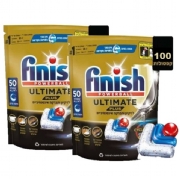 מארז 100 טבליות למדיח Finish Ultimate Plus 50