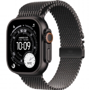 titanium black case with black titanium milanese band s