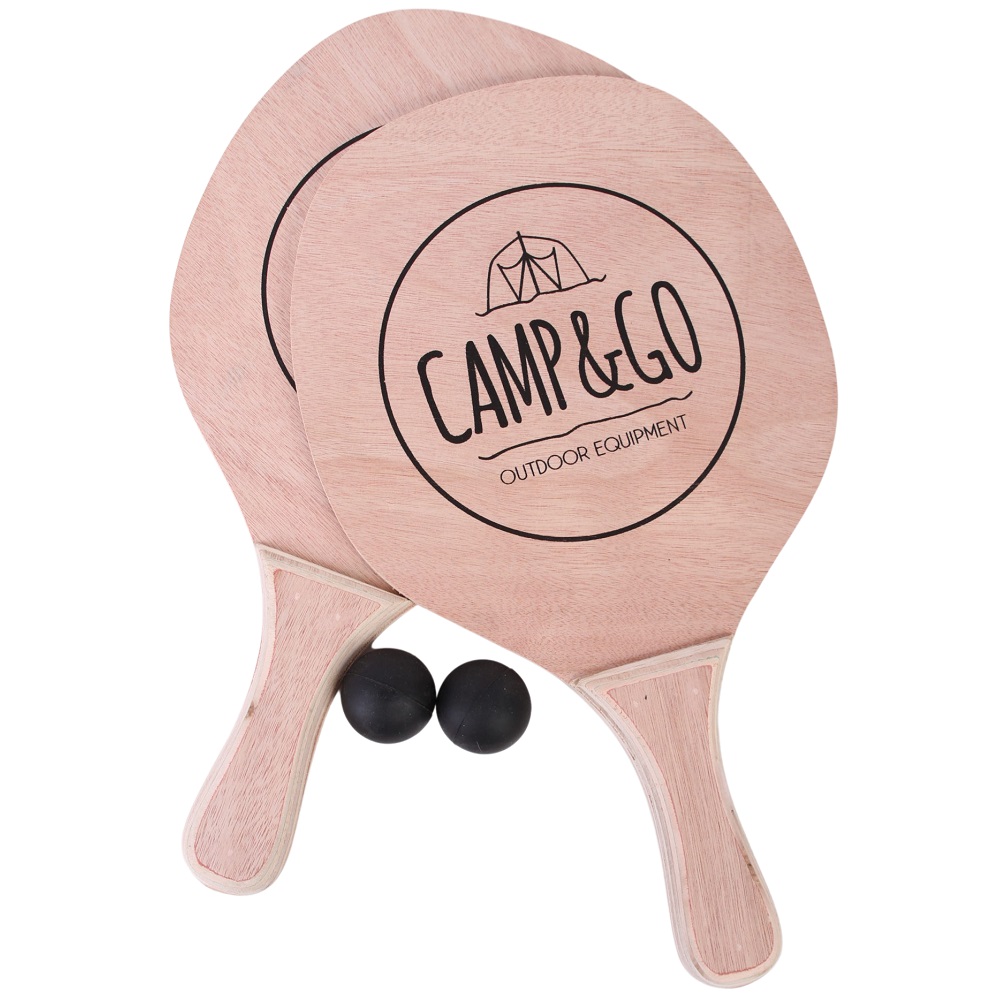 זוג מטקות מעץ Camp&Go &lrm;BEACH MATKOT