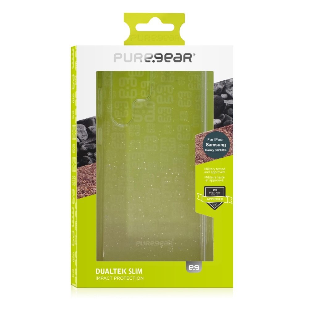 תמונה של כיסוי אחורי שקוף מנצנץ puregear