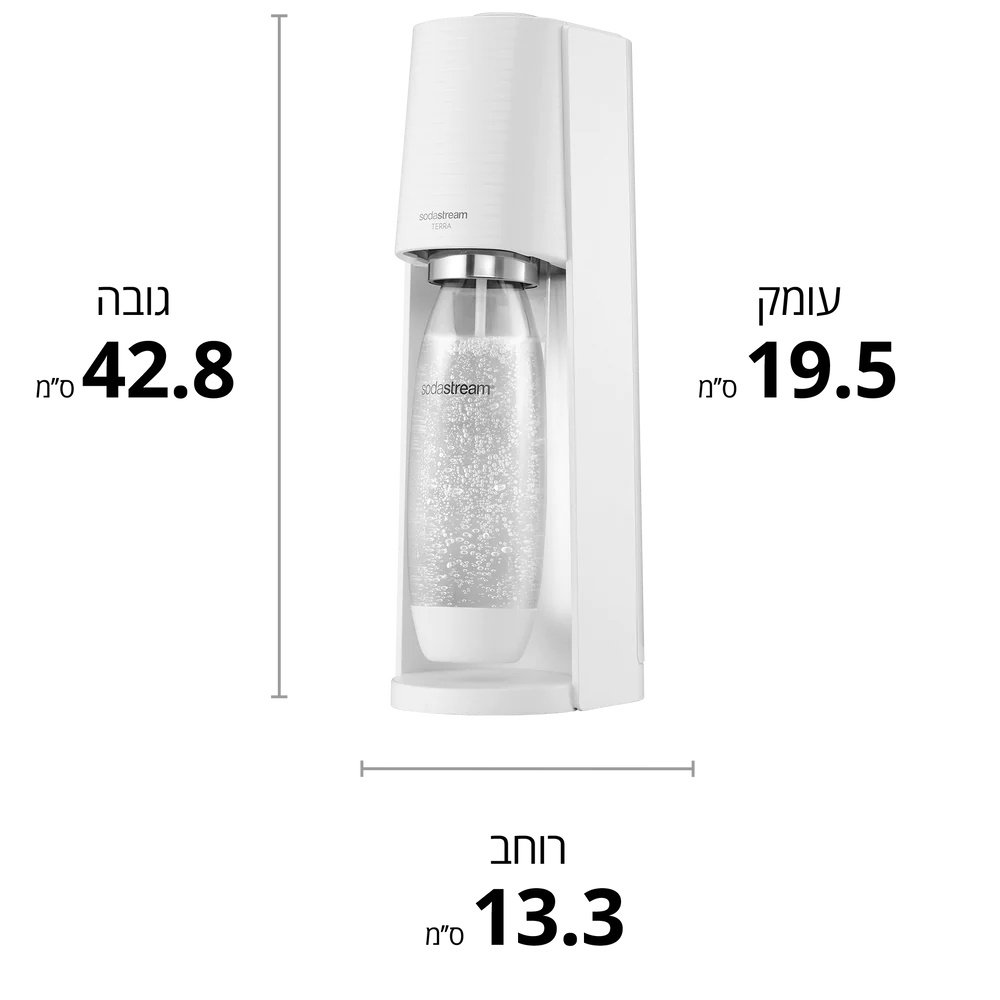 מכשיר ביתי להכנת סודה ומשקאות מוגזים - כולל מיכל גז sodastream