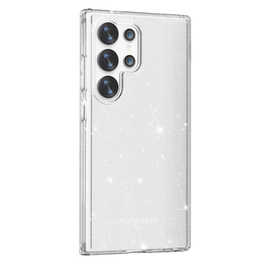 כיסוי אחורי שקוף מנצנץ PureGear &lrm;Galaxy S24 Ultra - DualTek SLIM Glitter