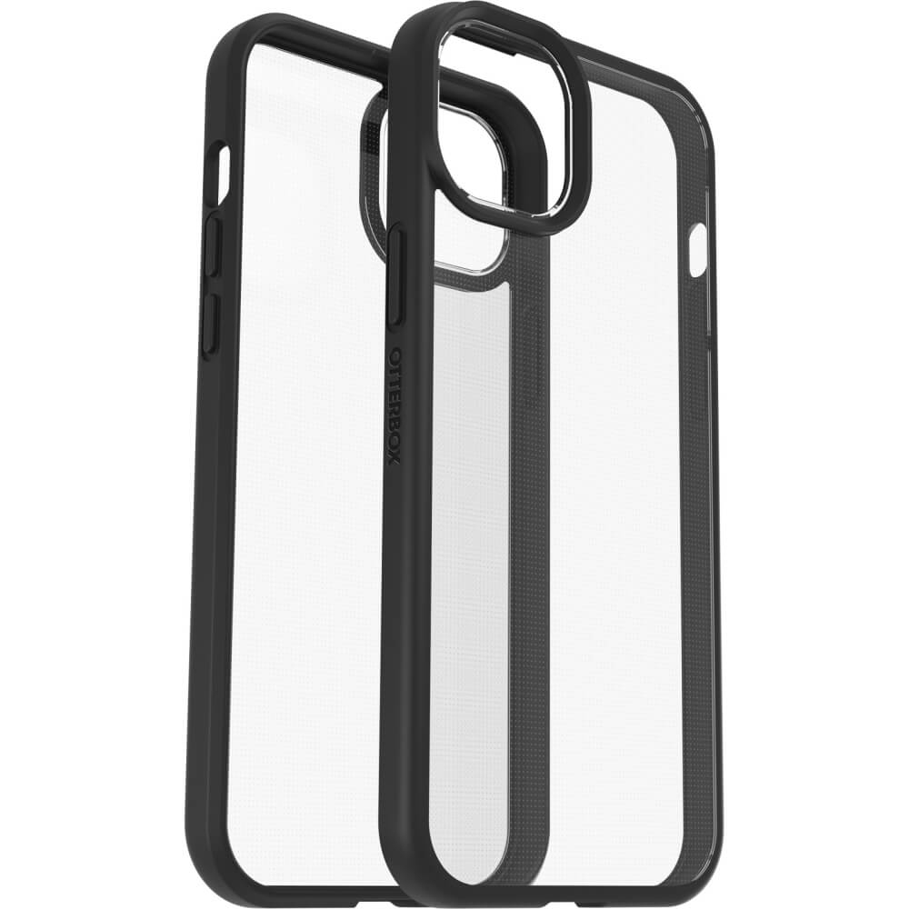 כיסוי שקוף - שחור לסמארטפון OtterBox &lrm;iPhone 15 Pro Max - React - Clear/Black