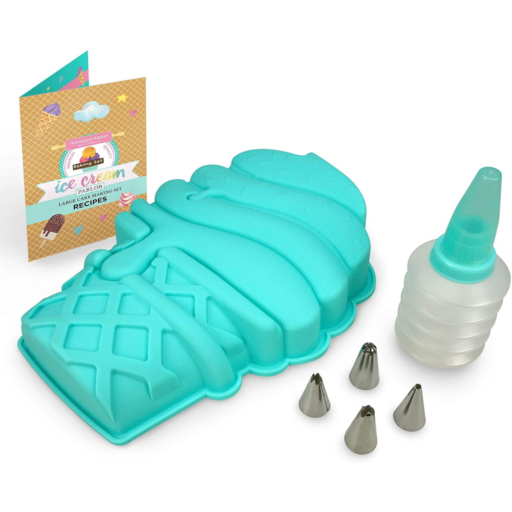 ice cream parlor - swirl cone shaped handstand