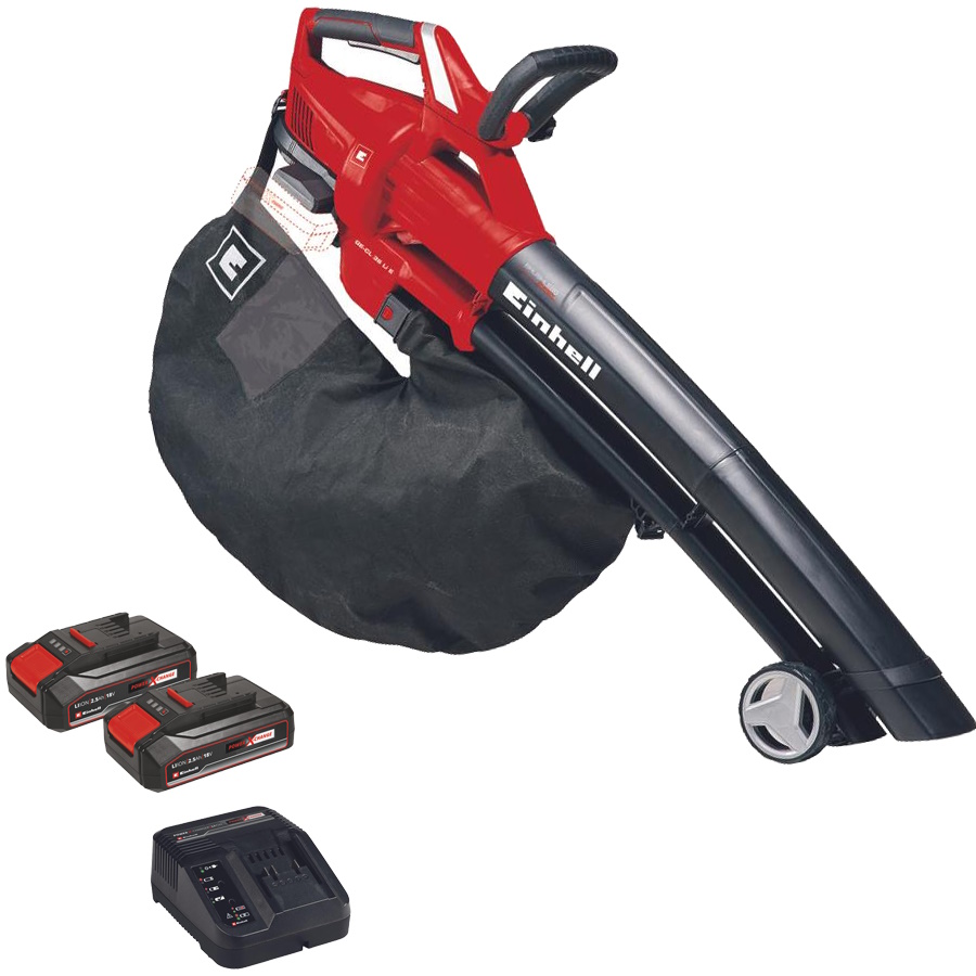 מפוח שואב נושף וגורס עוצמתי נטען Einhell &lrm;GE-CL 36 LI E KIT 2.5Ahx2