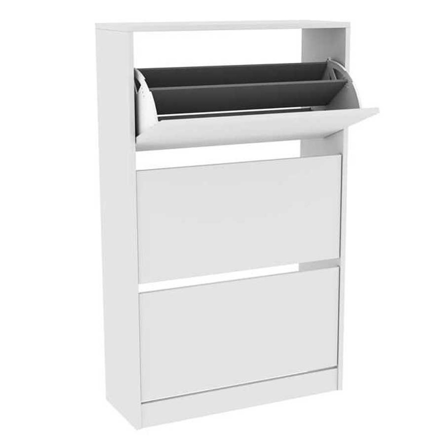 שידת נעליים Homax &lrm;HC530 טריפל לבן