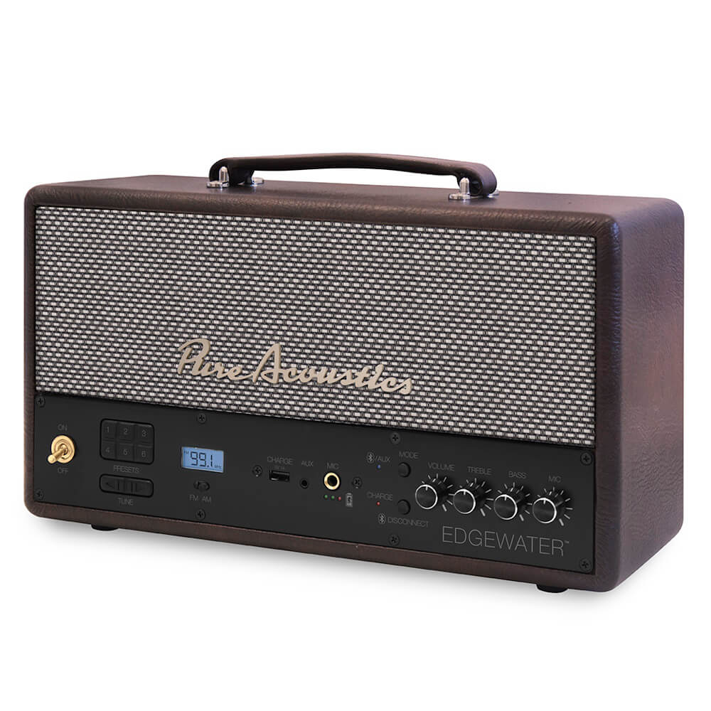 רמקול סטריאו בלוטות' נייד Pure Acoustics &lrm;EDGEWATER חום