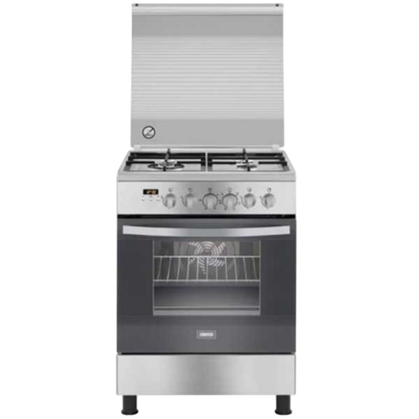 תנור משולב כיריים גז - 4 להבות Zanussi &lrm;ZCK67326XA