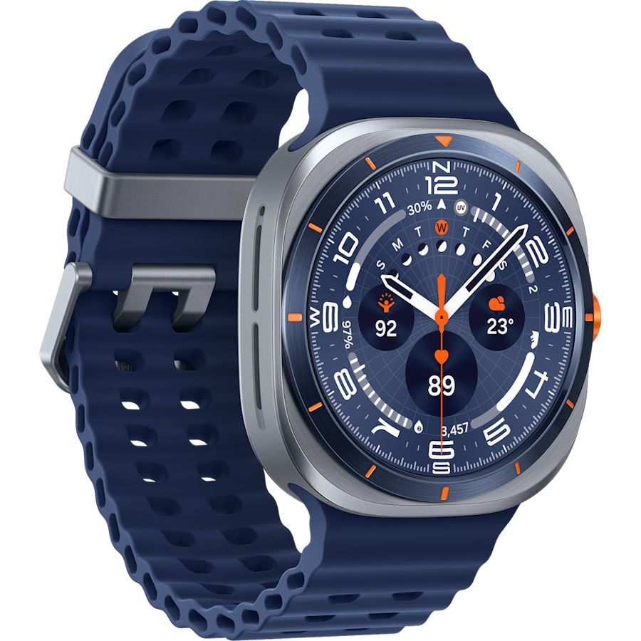 watch ultra 2025 טיטניום כחול samsung