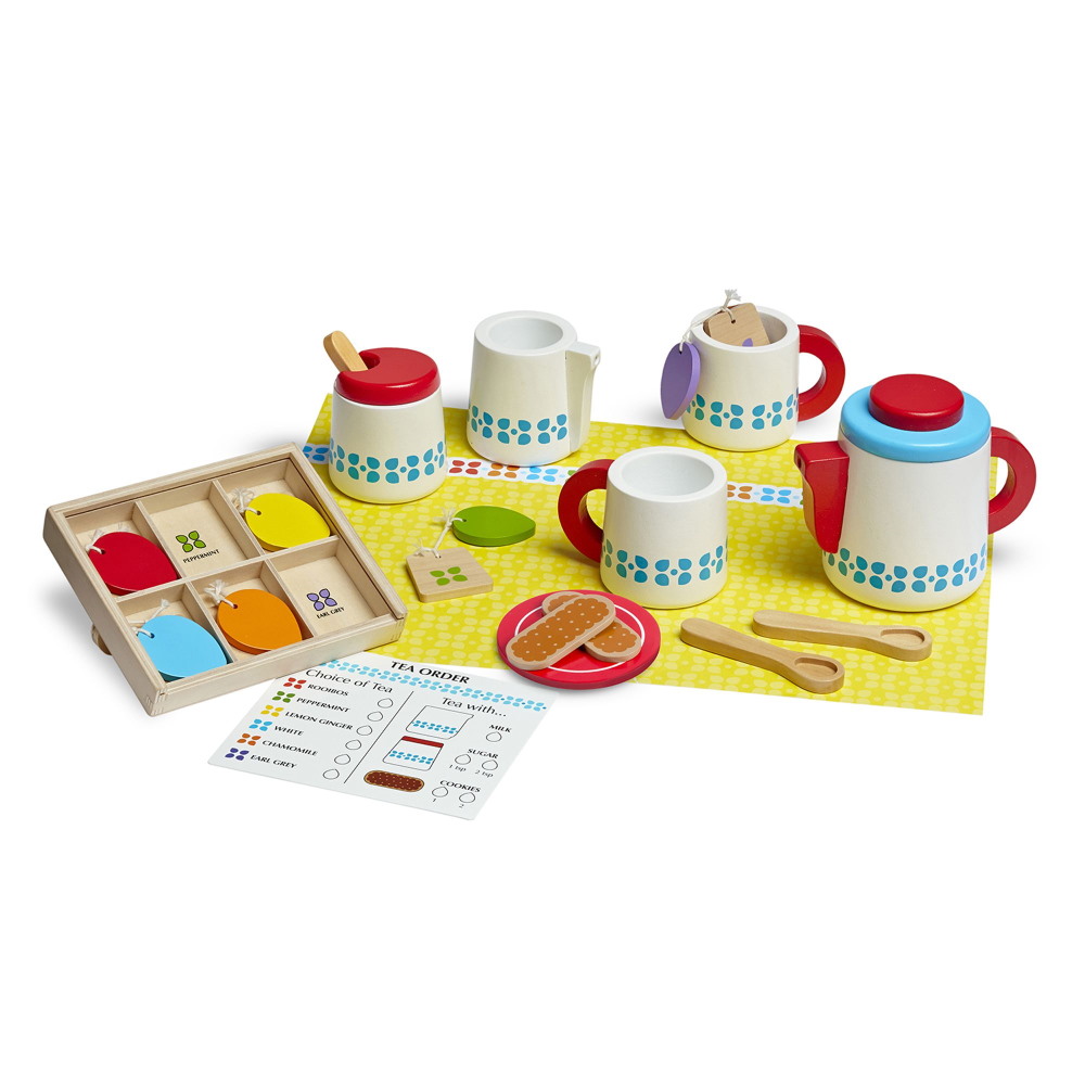 מארז כלי תה מעץ melissa&doug