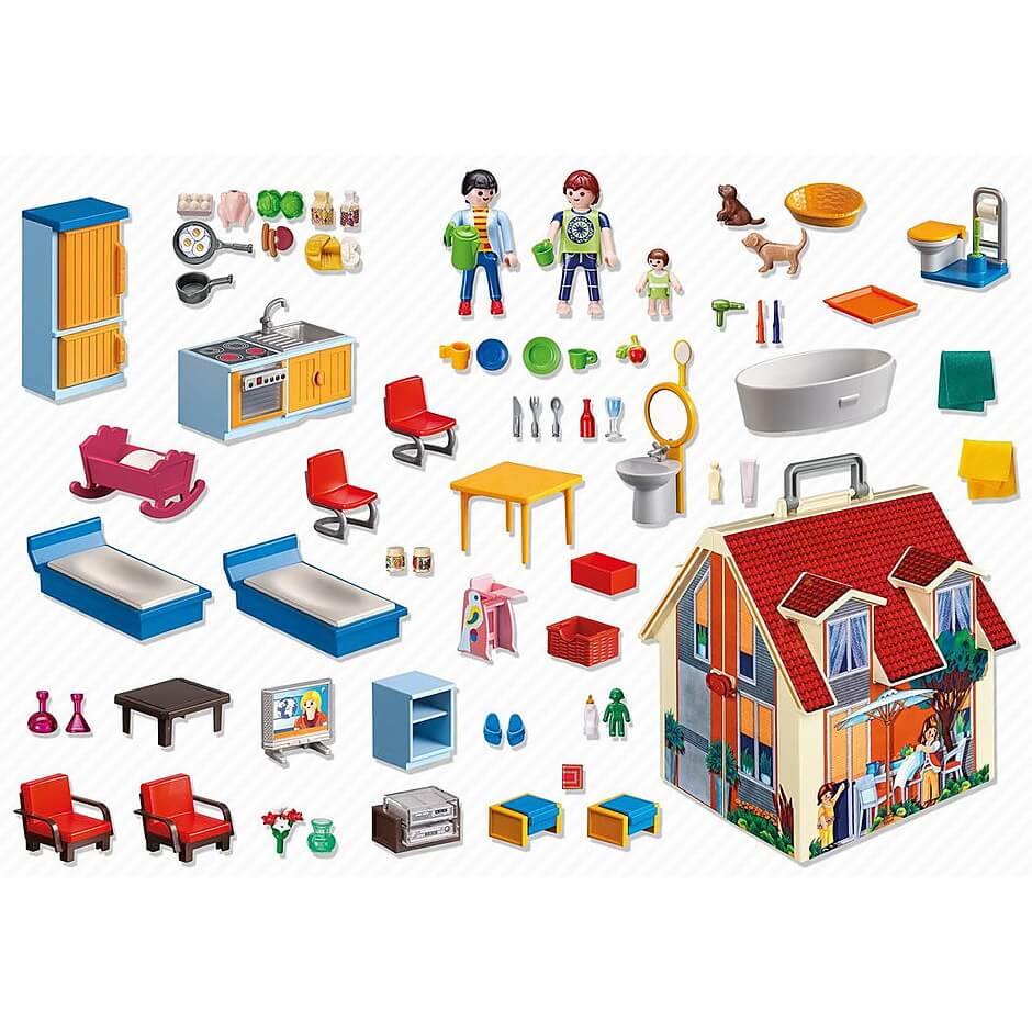 תמונה של בית בובות קומפקטי playmobil