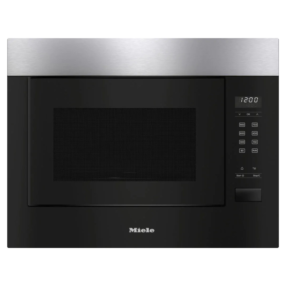 מיקרוגל בנוי 26 ליטר Miele &lrm;M 2240 SC CLST שחור ונירוסטה