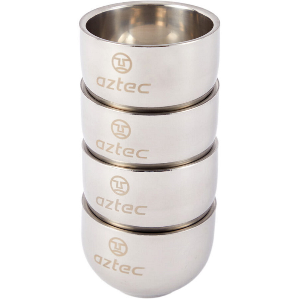 סט 4 כוסות קפה Aztec &lrm;Coffee Cup II 120 SS 4Pack