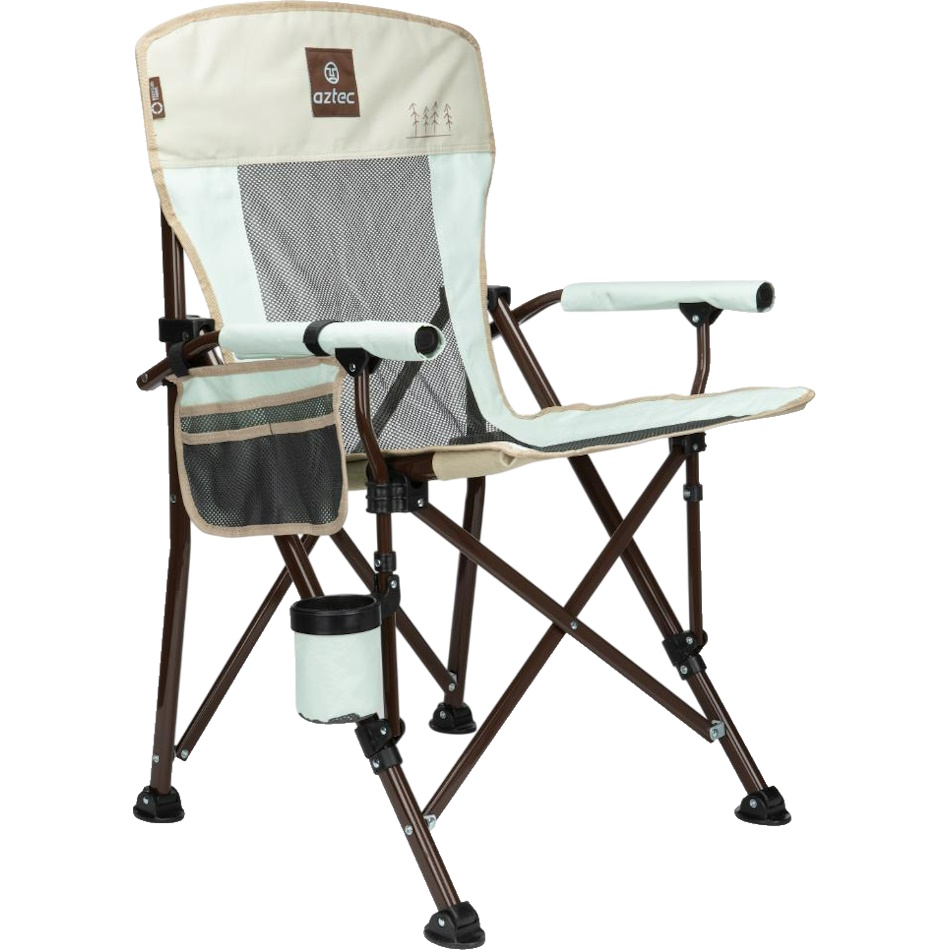 כיסא קמפינג מתקפל Aztec &lrm;Royal Camper II Eco Brown/Mint