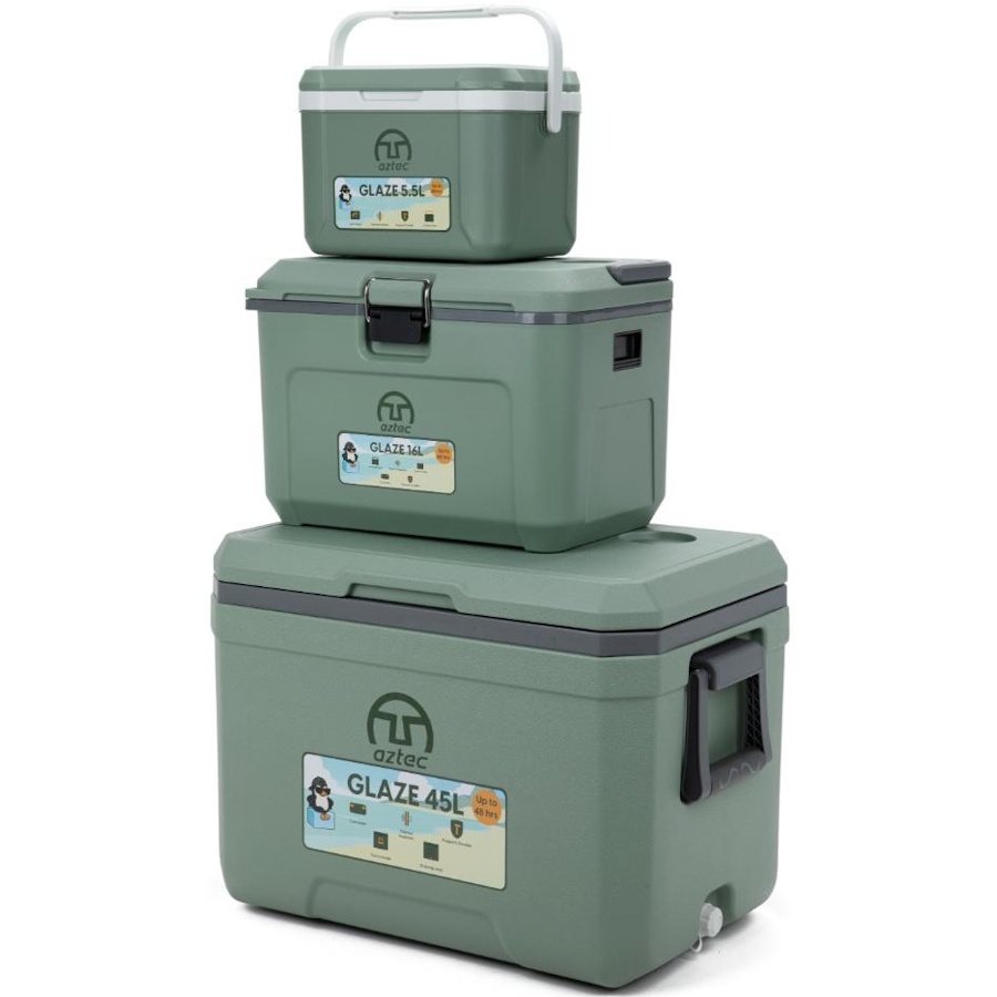 סט צידניות קשיחות (5.5+16+45 ליטר) Aztec &lrm;Glaze 200545300P