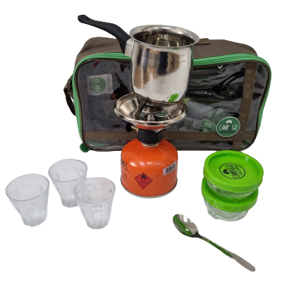 ערכת קפה לשטח כולל כירה ובלון Camp&Go &lrm;Coffee Kit 230