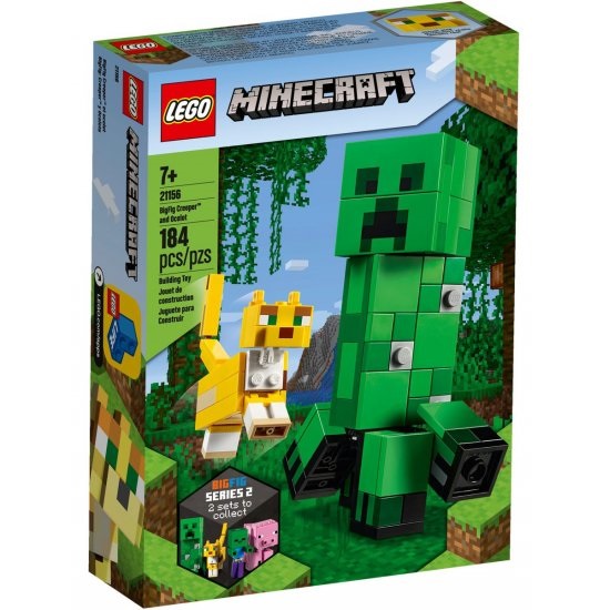 לגו קריפר bigfig ואוצלוט מסדרת מיינקרפט lego