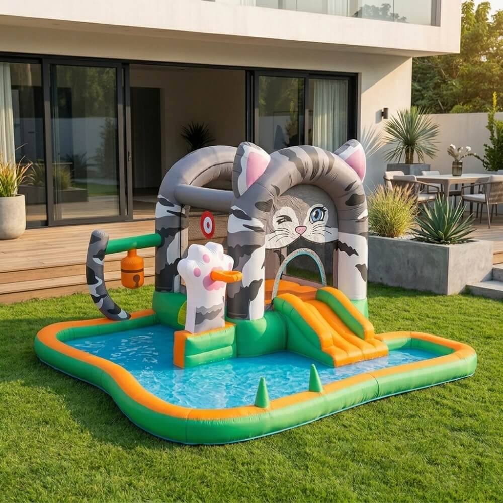 מתקן מתנפח כולל מגלשה doctor dolphin