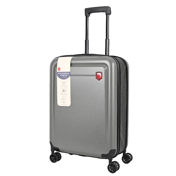 מזוודת טרולי קשיחה מתקפלת Swiss Bag &lrm;A אפור