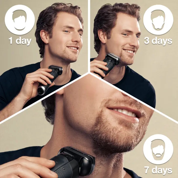 מכונת גילוח לשימוש רטוב ויבש braun