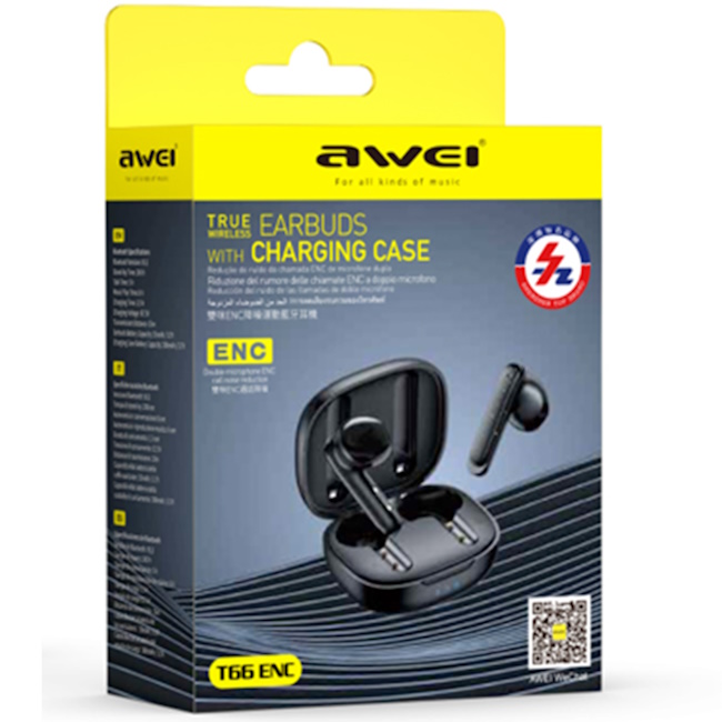 t66 enc שחור awei