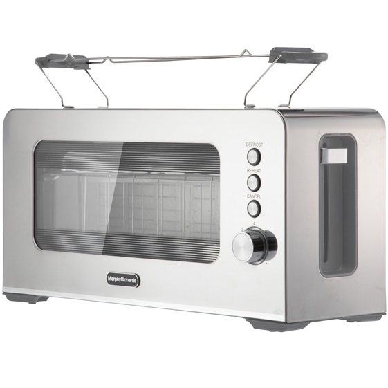 מצנם 2 פרוסות כולל חלון שקוף Morphy Richards &lrm;CrystalSteel 222401