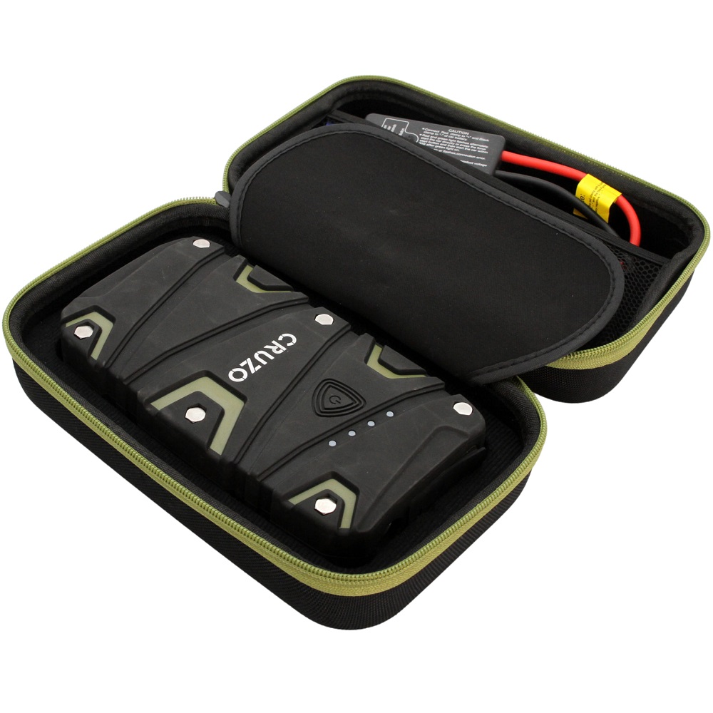 בוסטר התנעה לרכב כולל סוללת גיבוי ופנס לד CRUZO &lrm;Jump Starter