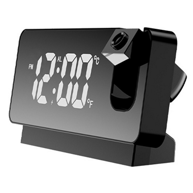שעון דיגיטלי משולב הקרנה TEKNO. &lrm;5187 שחור