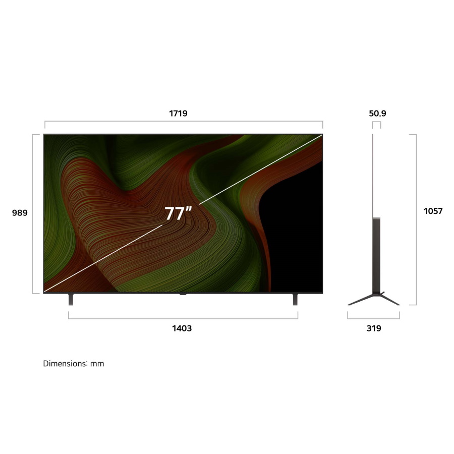 טלוויזיה חכמה 77 lg 4k oled